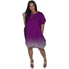 2024 Plus Size Gradient Summer Dress - European & American Style